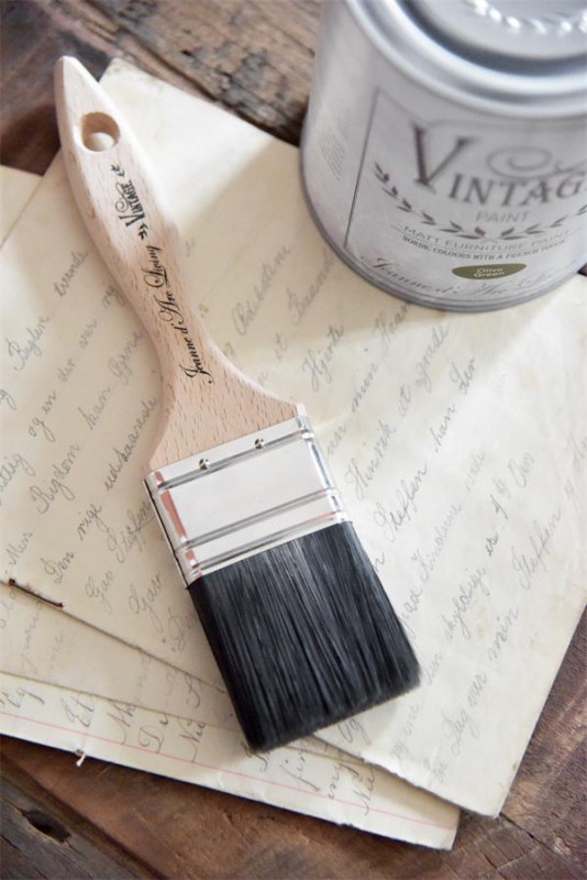 flacher Pinsel Farbe VINTAGE PAINT - 2"