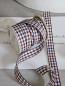 Preview: geschenkband-textil-kariert-braun-weiss