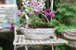 Preview: ovale Schale Blumentopf Rosenbordüre ROSENROMANTIK