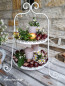 Preview: Etagere Metall rund creme-weiss