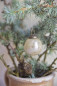 Preview: Weihnachtskugel Glas antik silberfinsh 4 cm