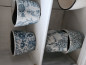 Preview: Übertopf Blumentopf Krakelee blue lasiert No.2