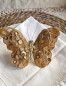 Preview: Schmetterling Deko altgold