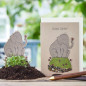 Mobile Preview: Dickes Danke Elefant Blumen Saatkarte