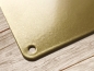 Preview: Metallschild mattgold ES GIBT KEINEN WEG ZUM GLÜCK