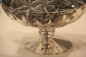 Preview: Bauernsilberschale Tafelaufsatz  Pokal silber antikfinish 18cm