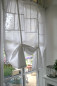 Preview: GARDINE Vorhang Rollgardine Baumwolle Vintage weiß 100x160