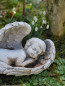 Preview: Engel im Flügel schlafend Steinguss