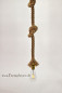 Mobile Preview: Vintage Seil Tau Hängelampe Loft Industrie Stil 150 cm