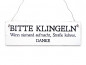 Preview: Shabby Vintage Schild Türschild Dekoschild BITTE KLINGELN - STRASSE KEHREN Holzschild Landhaus