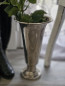 Preview: Vase Pokal ALU silber Blumenvase 40cm