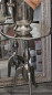 Preview: Beistelltisch auf Dreifuss silber Alu vernickelt