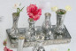 Mobile Preview: Bauernsilber Vasenensemble Silber Teller Tablett 5-tlg. Set POESIE I