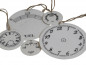 Preview: VINTAGE Deko Emaille Zifferblatt Set 4-teilig