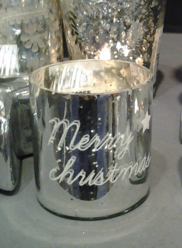Preview: merry-christmas-windlicht-silber