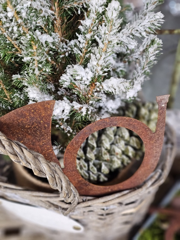 Preview: Musikinstrument-rost-deko-horn