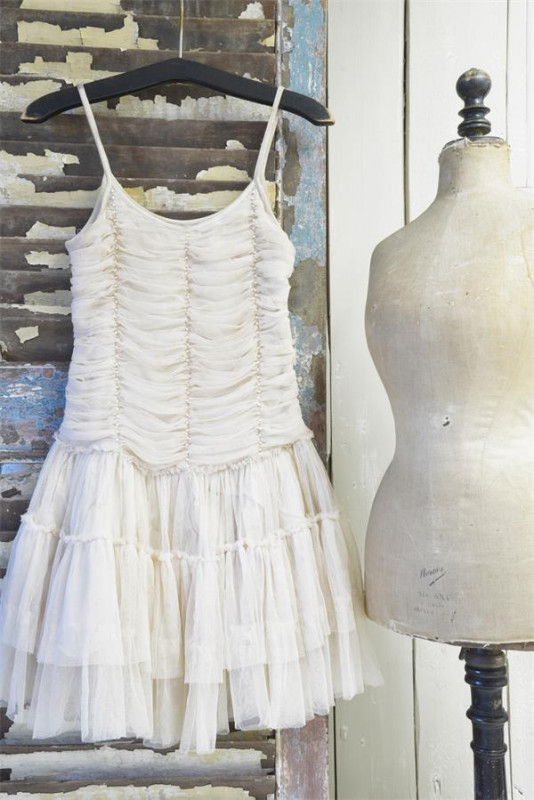 Vintage-baumwoll-tuell-kleid-cream