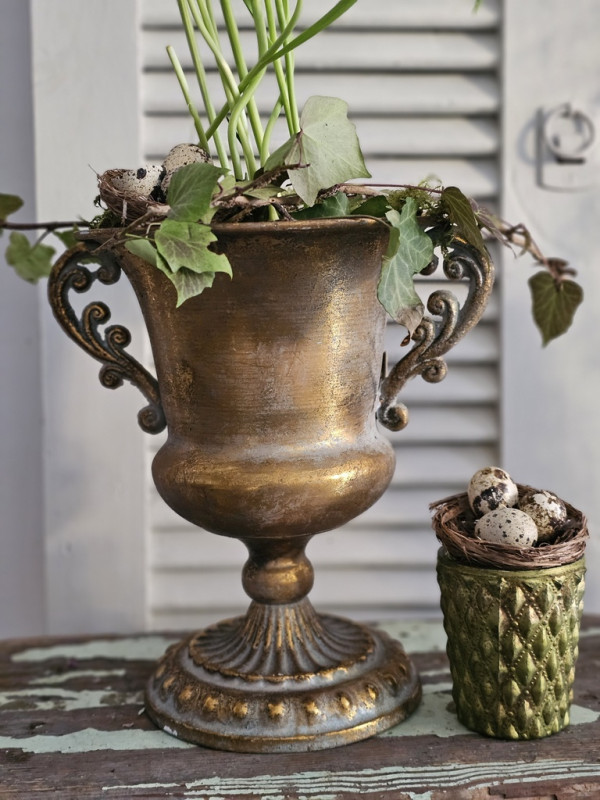 Preview: Vintage Pokalvase Amphore Blumentopf Vase