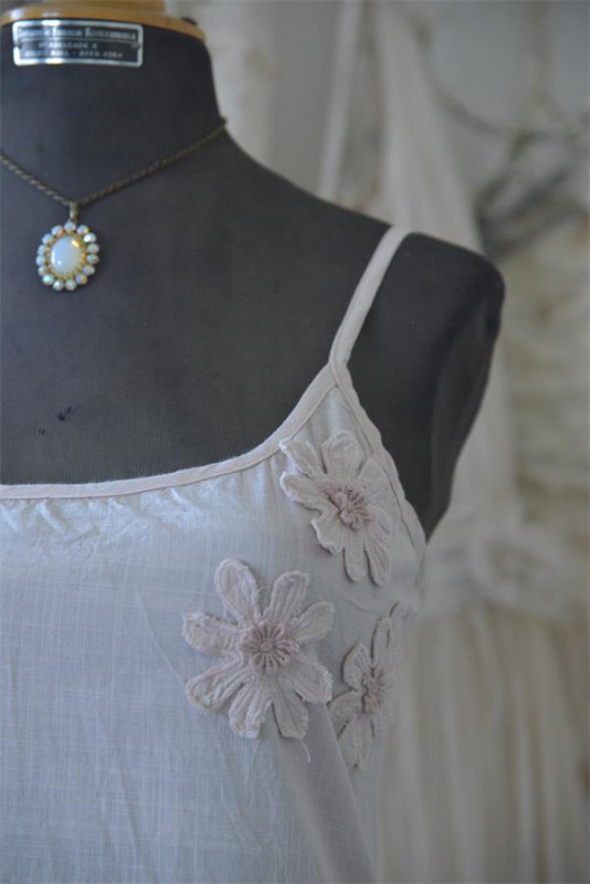 Vintage Kleid Brocante Flowers powder - rose JDL