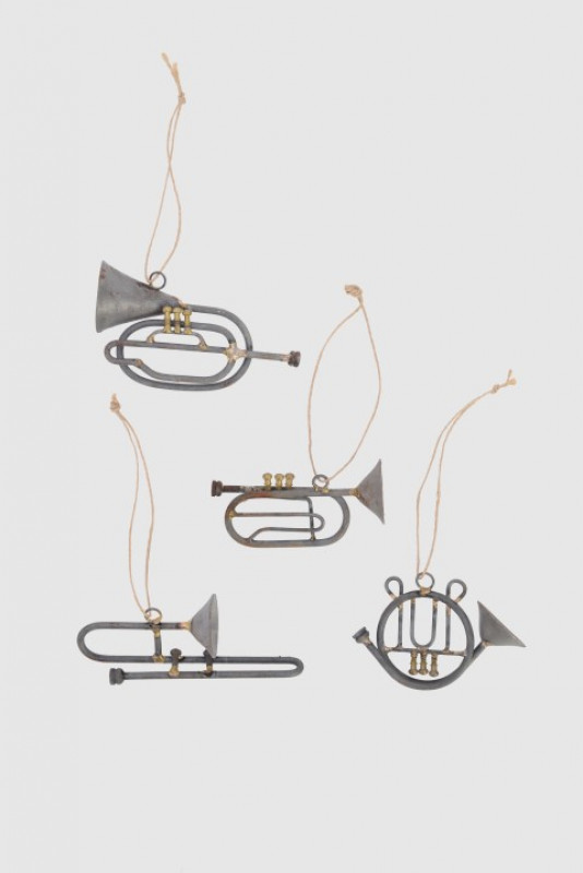 Deko-Hänger Instrumente 4-er Set