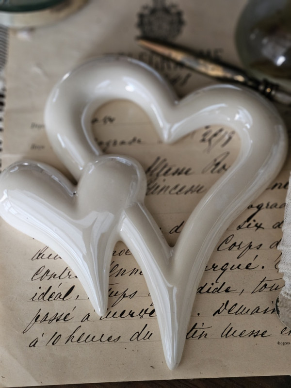 Doppelherz lasiert LOVE HOCHZEIT