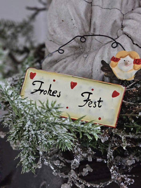 Vintage Weihnachtsanhänger Frohes Fest