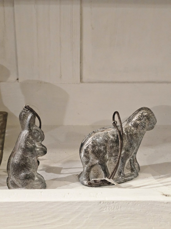 Hasenhänger Vintage ant.silber