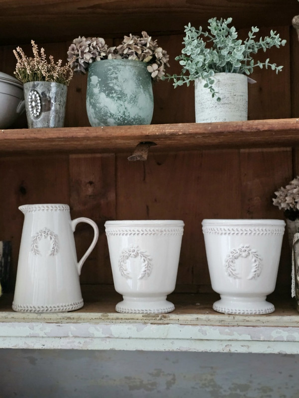Preview: Blumen Übertopf Lorbeerkranz Serie