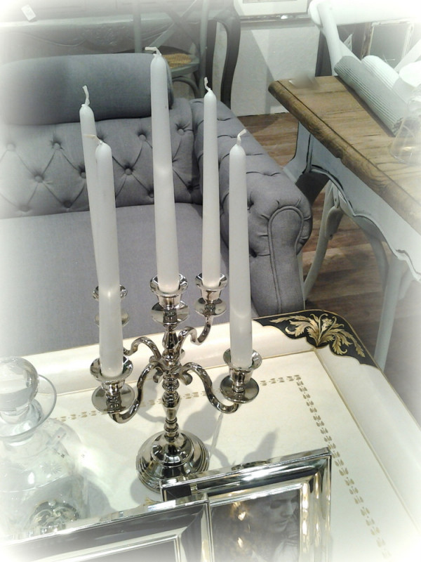 Preview: Großer Leuchter Kerzenständer 5 Flmg. Barock 67 cm