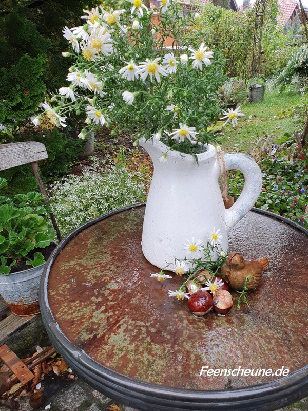 Preview: Country Krug Keramik Landhaus Charme 22cm