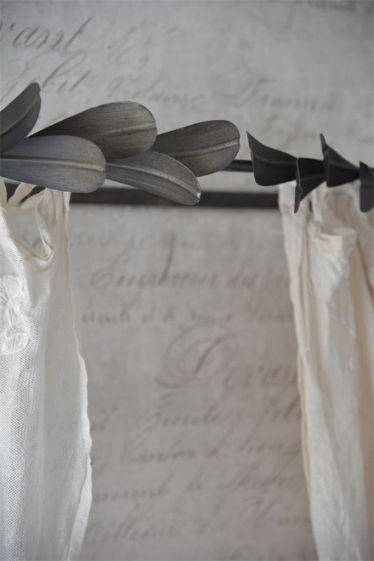 Preview: Betthimmel Bettkrone Metall Vorhangstange JDL