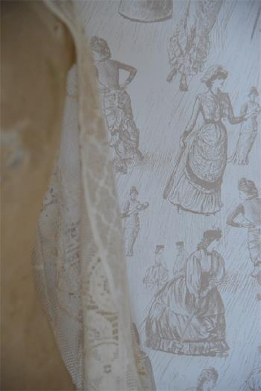 Preview: Vintage Tapete "Toile de jouy" Jeanne d'Arc Living