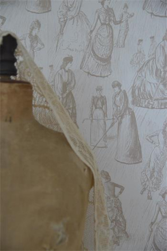 Preview: Vintage Tapete "Toile de jouy" Jeanne d'Arc Living