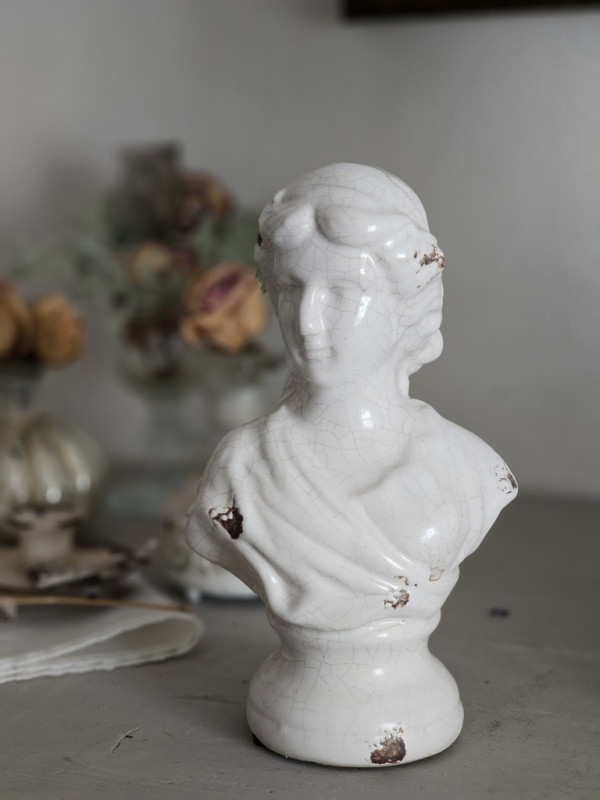 Preview: Keramik-Büste Friona Shabby-Chic "s"