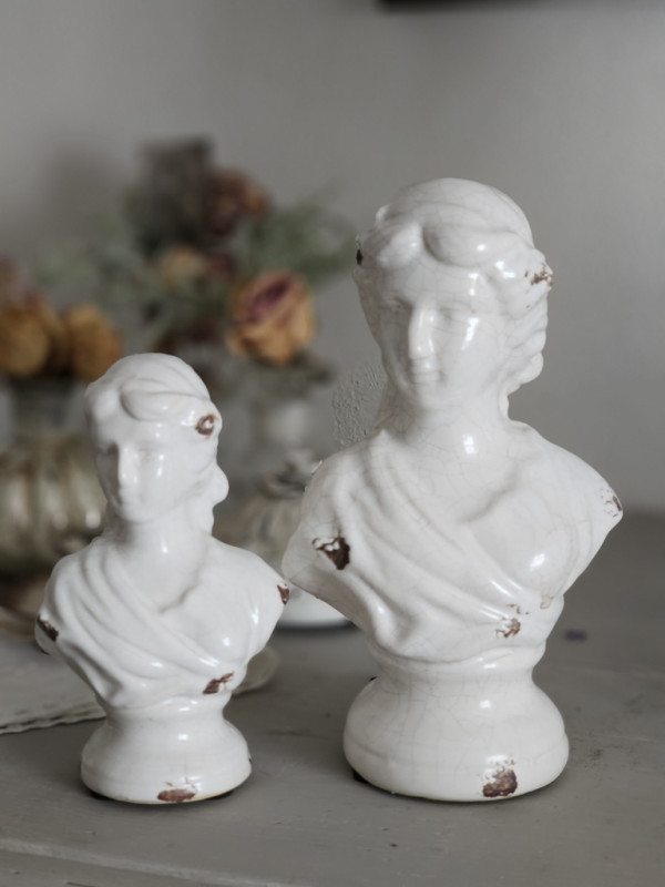 Preview: Keramik-Büste Friona Shabby-Chic "M"