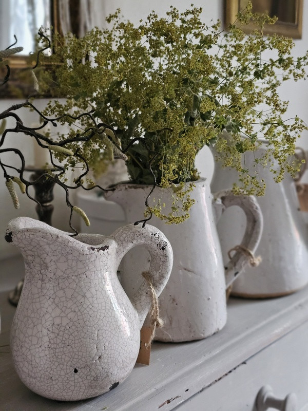 Preview: Country Krug Keramik cream 17cm