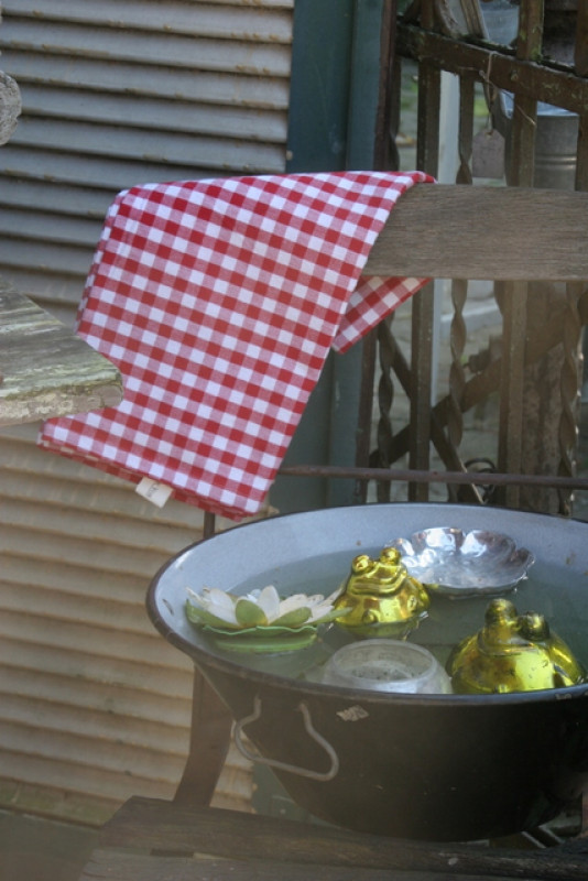 Tischläufer Karo rot weiss Lifestyle Country Living
