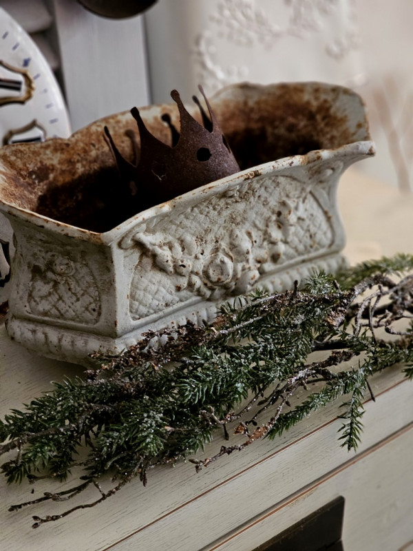 Preview: Jardiniere Schale Gusseisen Gartenschale