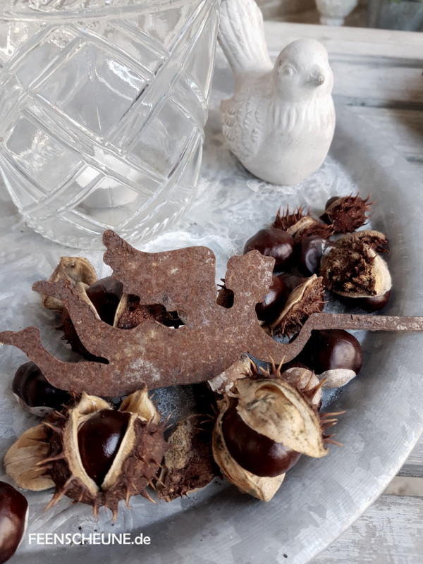 Preview: Engel für Spitzkerze Rostdeko