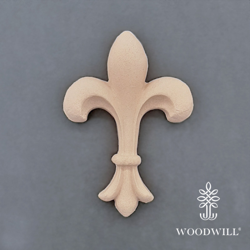 Wood Carving Decorative French Lily