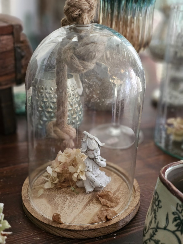 Glasglocke Gloche Deko