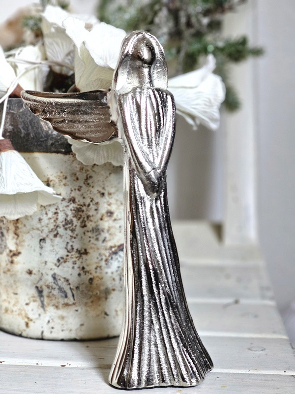 Preview: ENGEL Skulptur Deko Aluminium