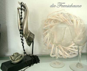 Preview: Hand Dekohand Schmuck Ringfinger Antiklook