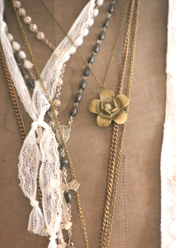 Kette Flower Halskette Old look Vintage