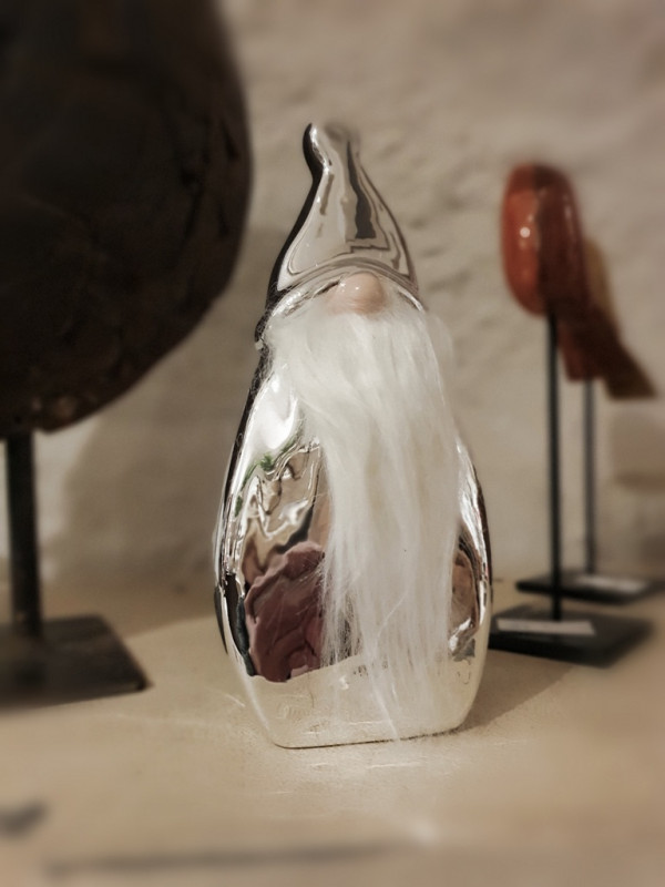 Weihnachtsmann  Rauschbart Wichtel silber