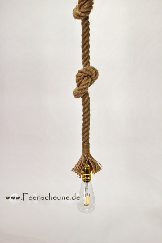 Vintage Seil Tau Hängelampe Loft Industrie Stil 150 cm