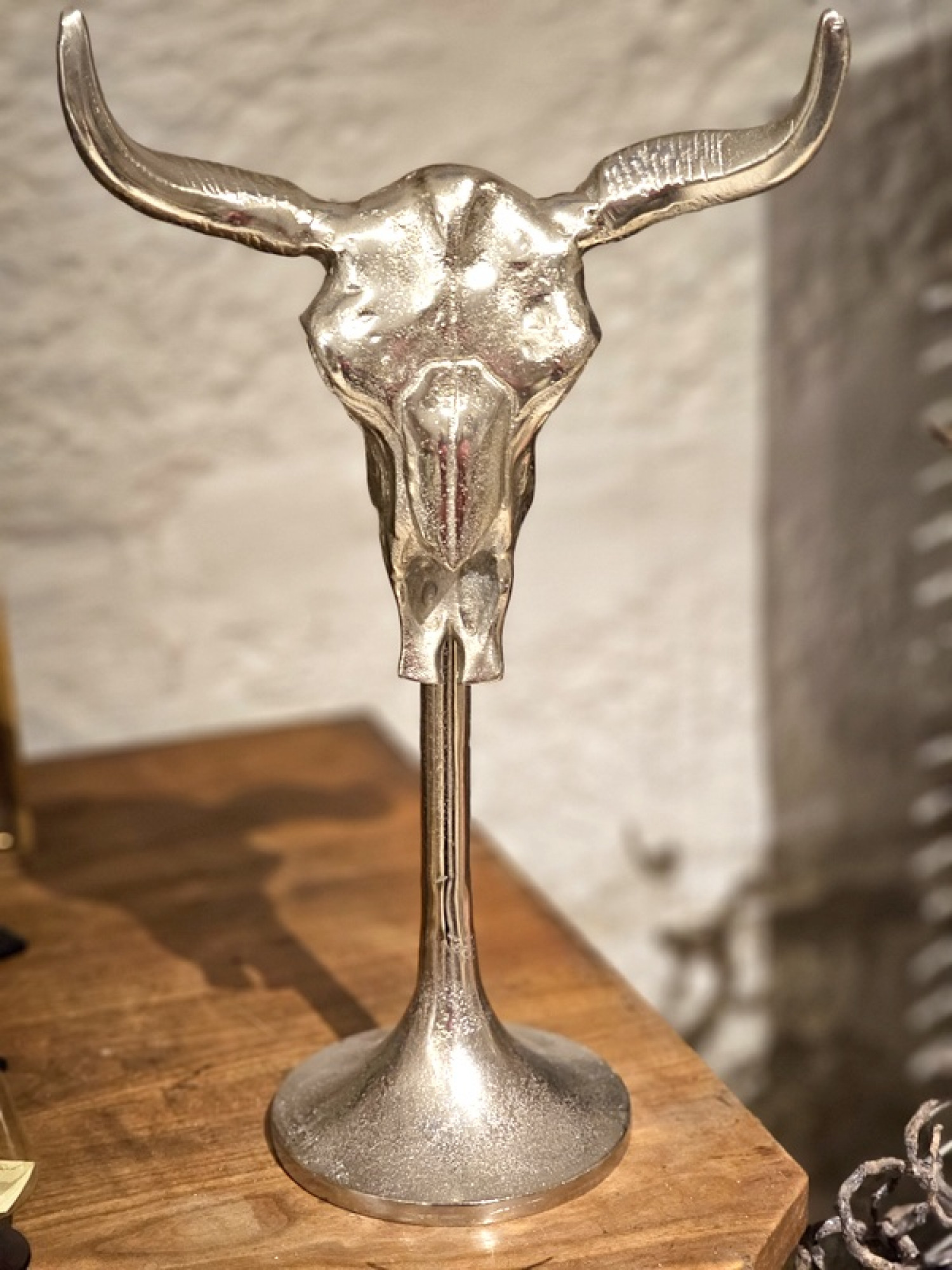 alu-stier-kopf-geweih-deko