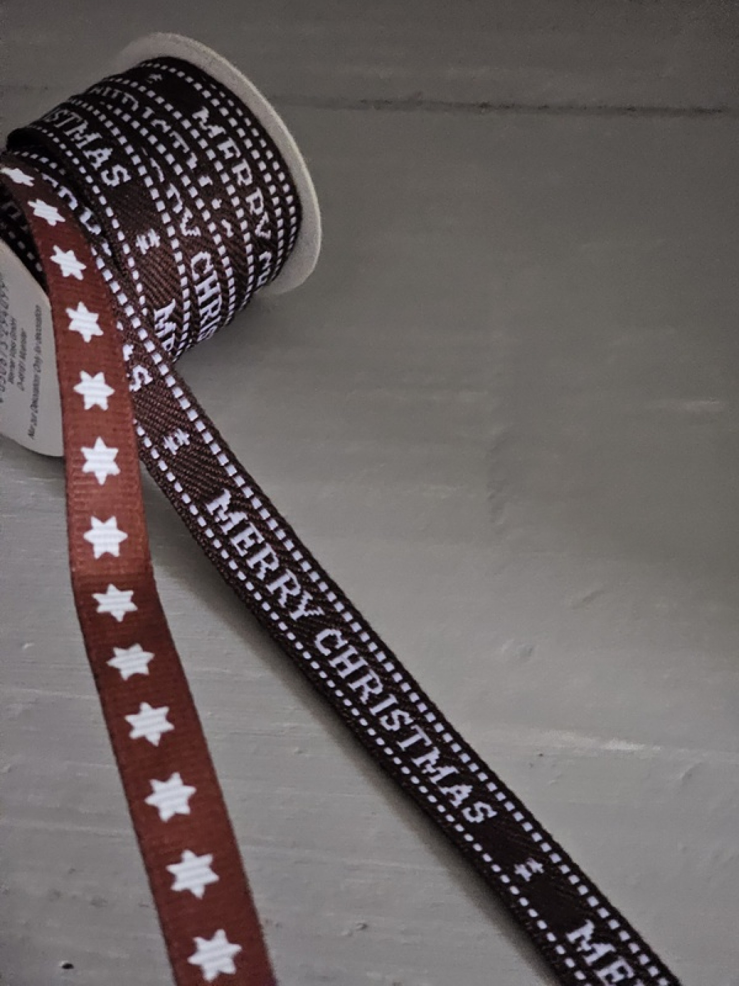 Geschenkband MERRY CHRISTMAS Textil