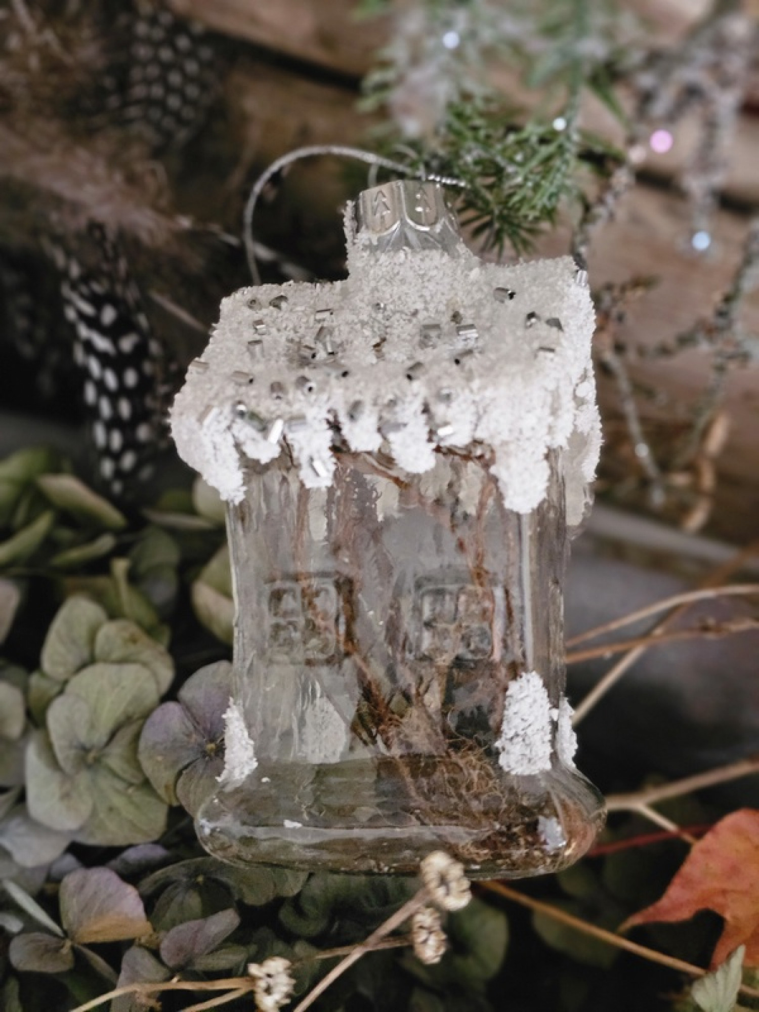 Winter Glashaus Weihnachtsdeko Baumbehang