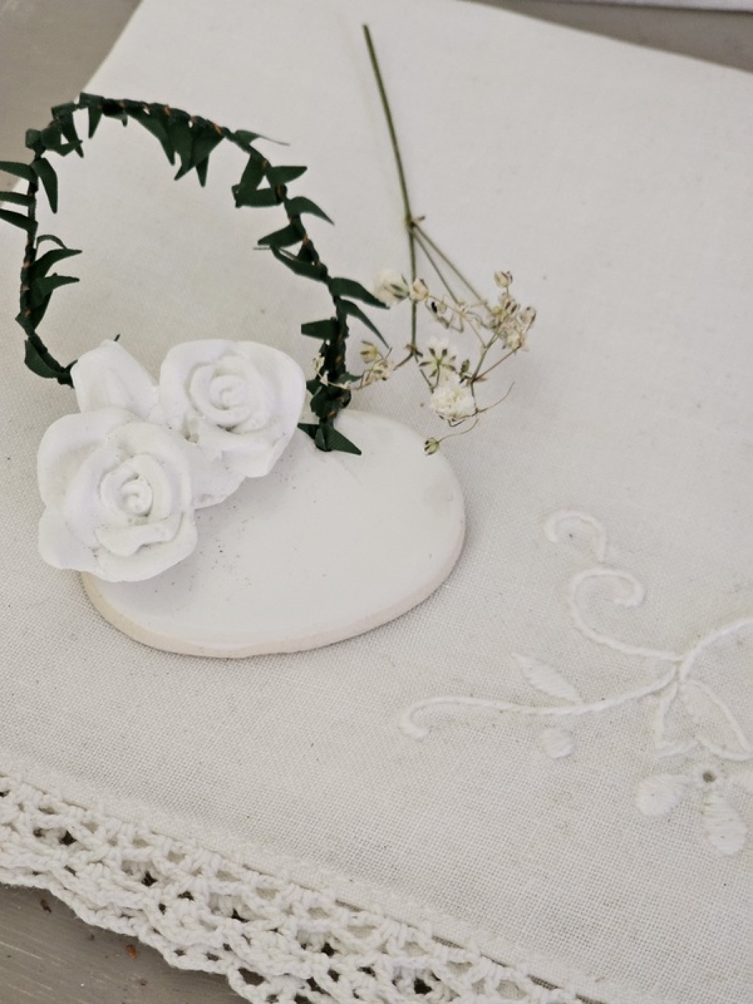 Geschenkanhänger Tischkärtchen Stuck Handmade